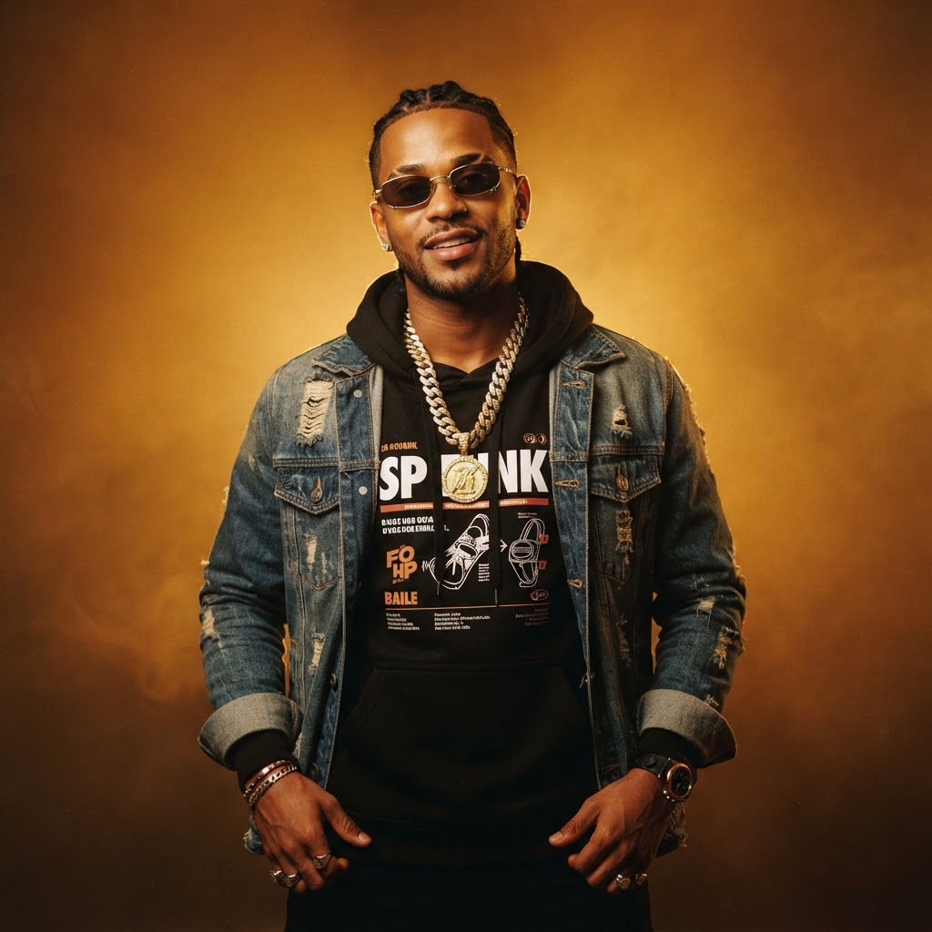 Artista de funk em retrato